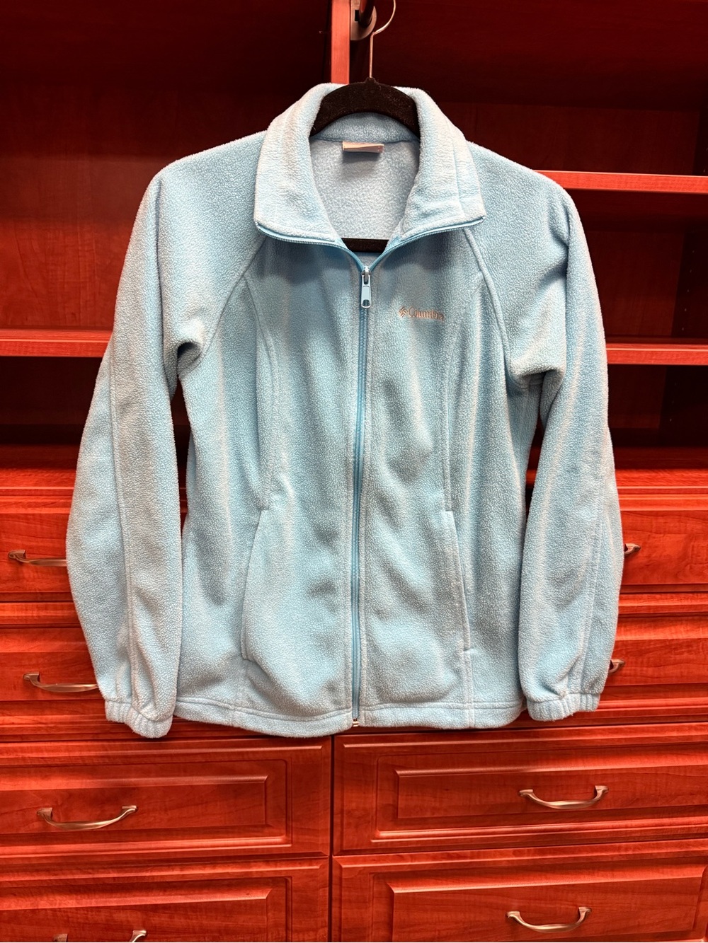 Columbia Blue Full-Zip Fleece Jacket